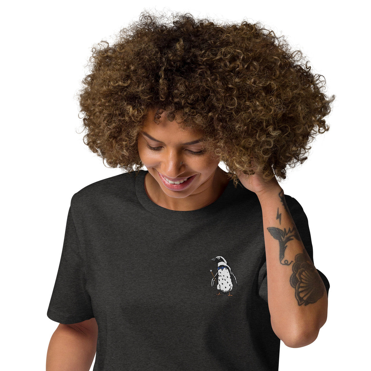 Penguin Suit Actual Life Organic Cotton Embroidered T-Shirt