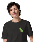 T-Rex Snap Dancin' In The Wild Organic Cotton Embroidered T-Shirt
