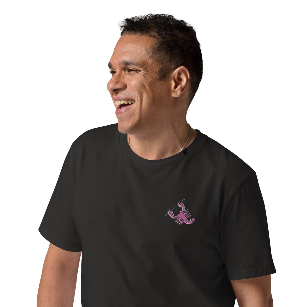 Scorpion Knittin' Up In The Wild Organic Cotton Embroidered T-Shirt