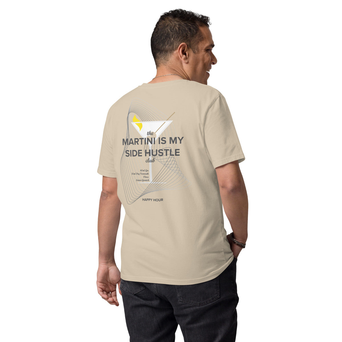 Martini Is My Side Hustle Club Organic Cotton T-Shirt