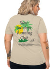 Palm Tree Slow Sundays Running Club Organic Cotton T-Shirt