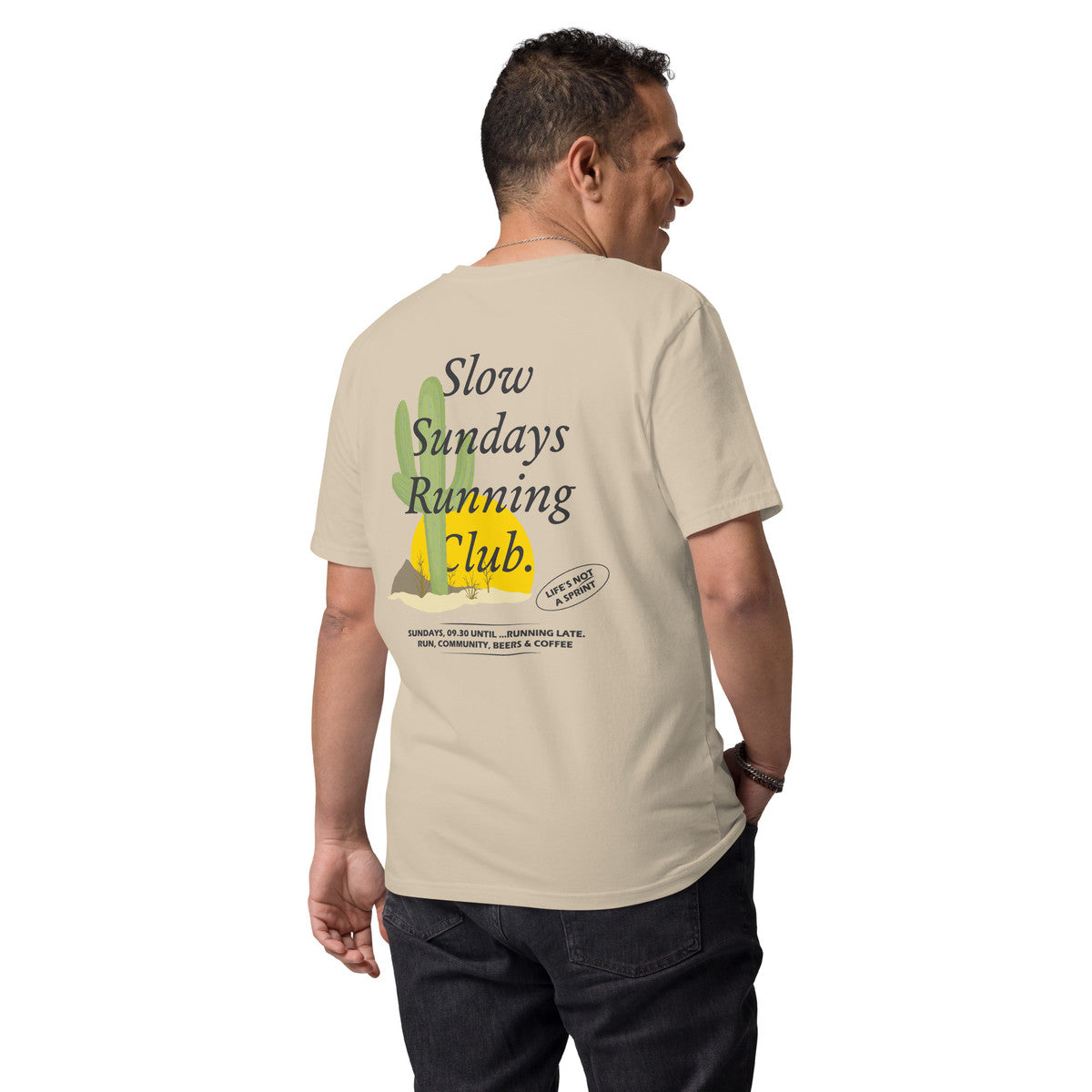 Cactus Slow Sundays Running Club Organic Cotton T-Shirt