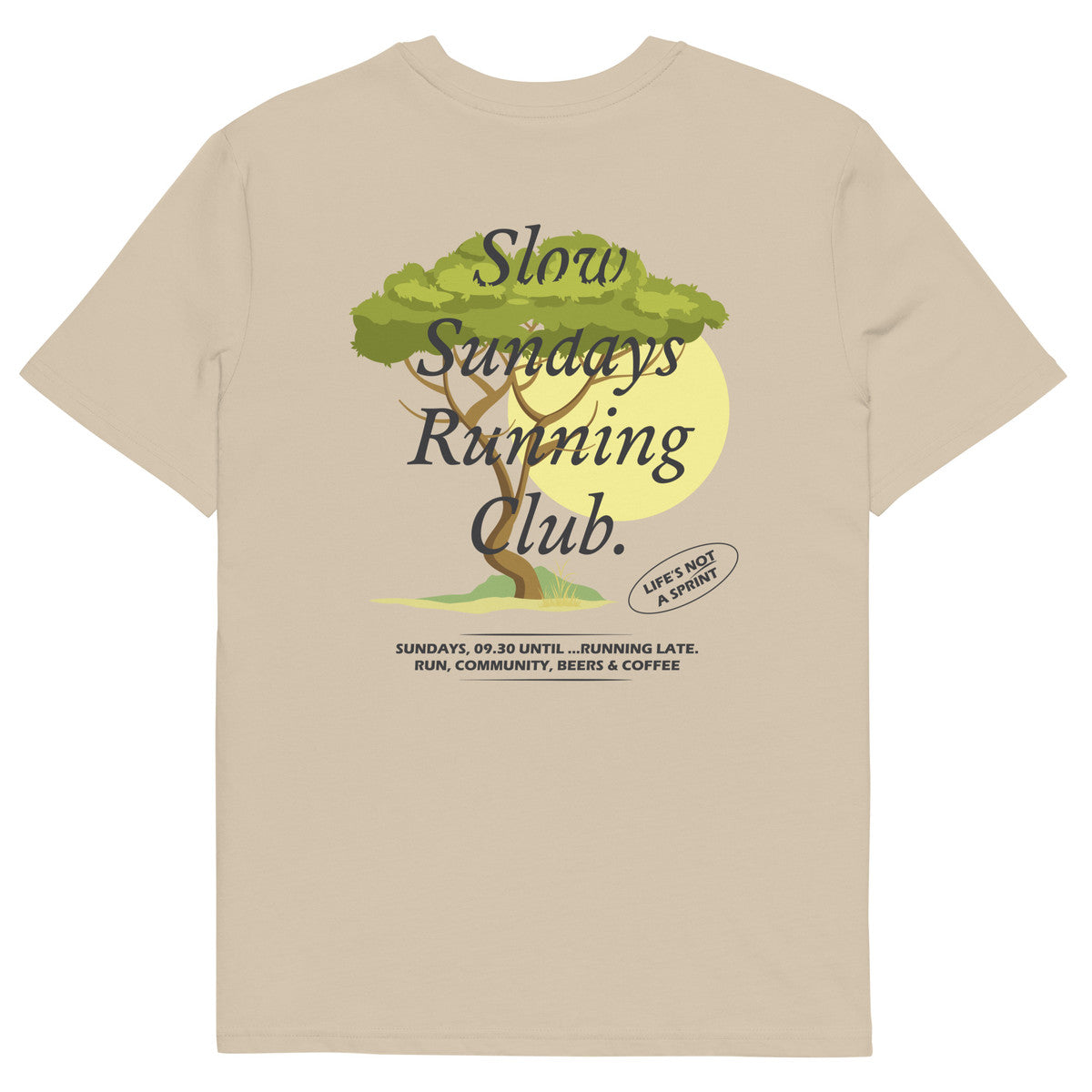 Savannah Slow Sundays Running Club Organic Cotton T-Shirt