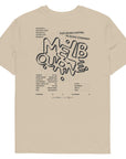 GUSTATORY Melbourne Coffee Scene Organic Cotton Embroidered T-Shirt