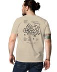 GUSTATORY Edinburgh Coffee Scene Organic Cotton Embroidered T-Shirt