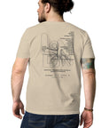 GUSTATORY London Coffee Scene Organic Cotton Embroidered T-Shirt