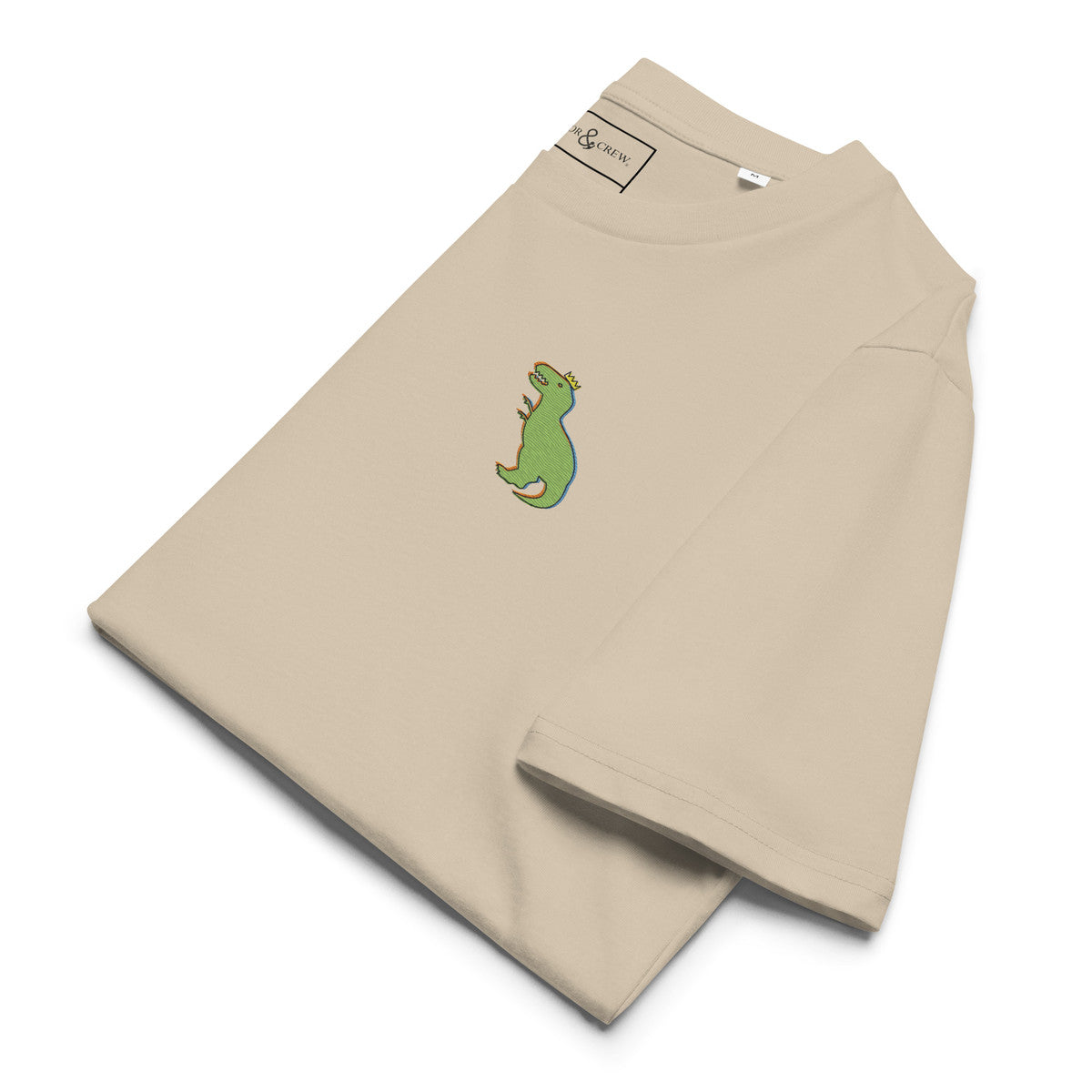 T-Rex Snap Dancin' In The Wild Organic Cotton Embroidered T-Shirt