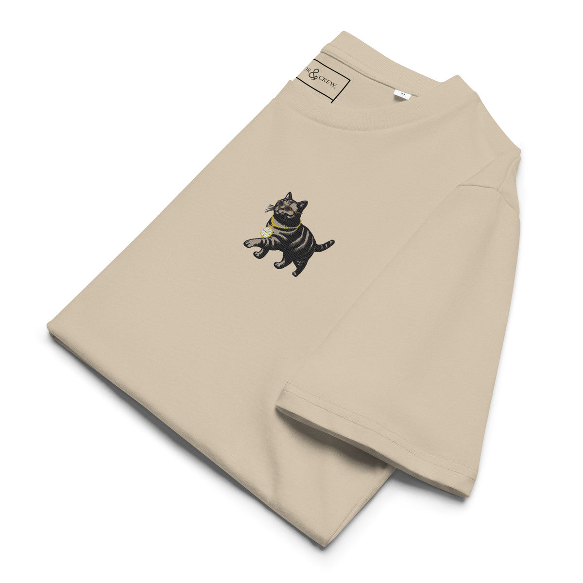 Cool Cat Actual Life Organic Cotton Embroidered T-Shirt