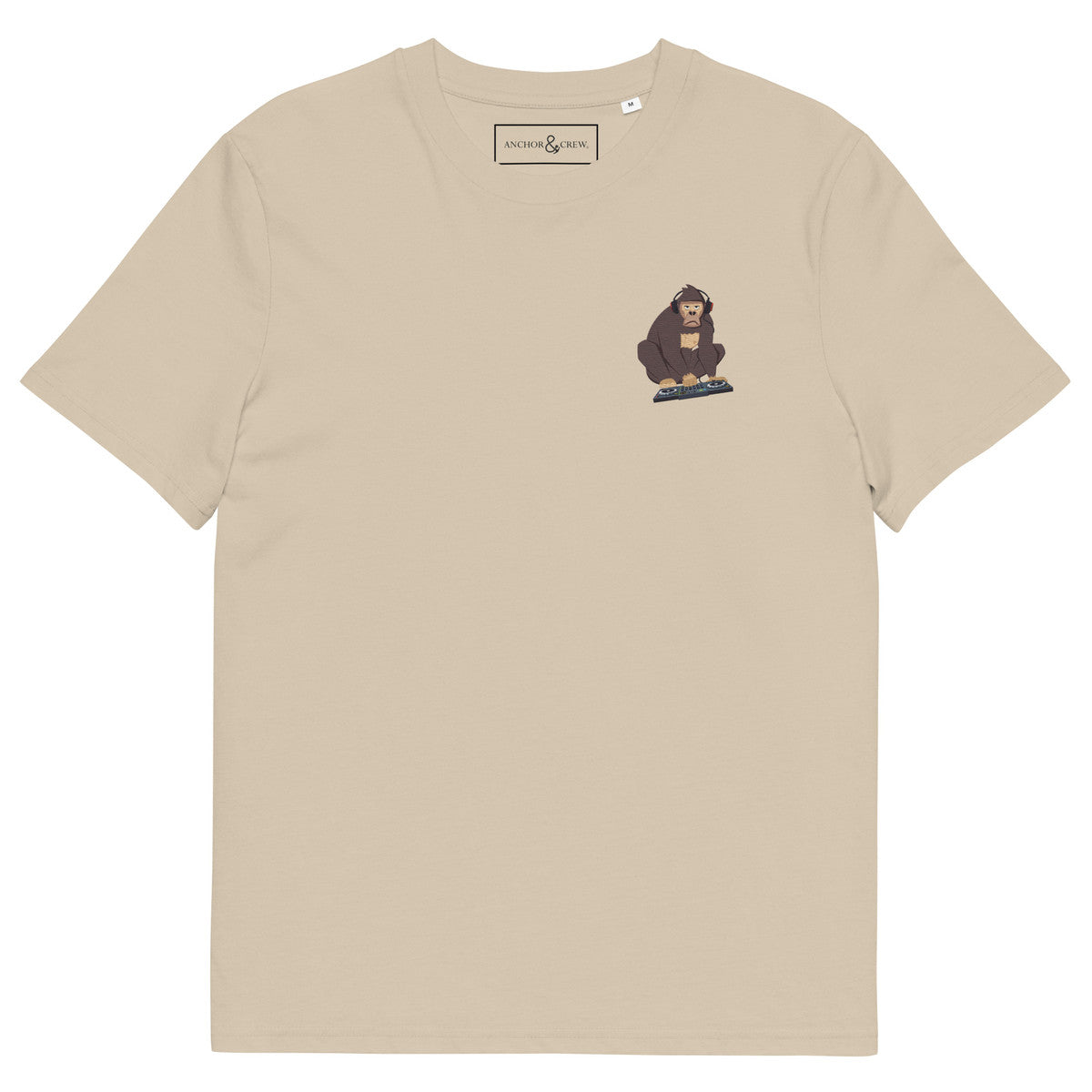 The DJ Monkey Organic Cotton Embroidered T-Shirt