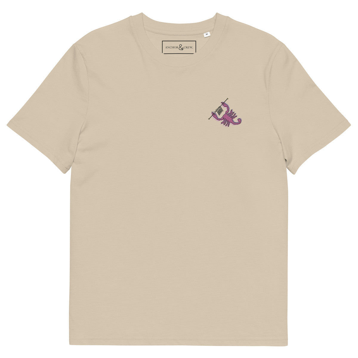 Scorpion Knittin' Up In The Wild Organic Cotton Embroidered T-Shirt