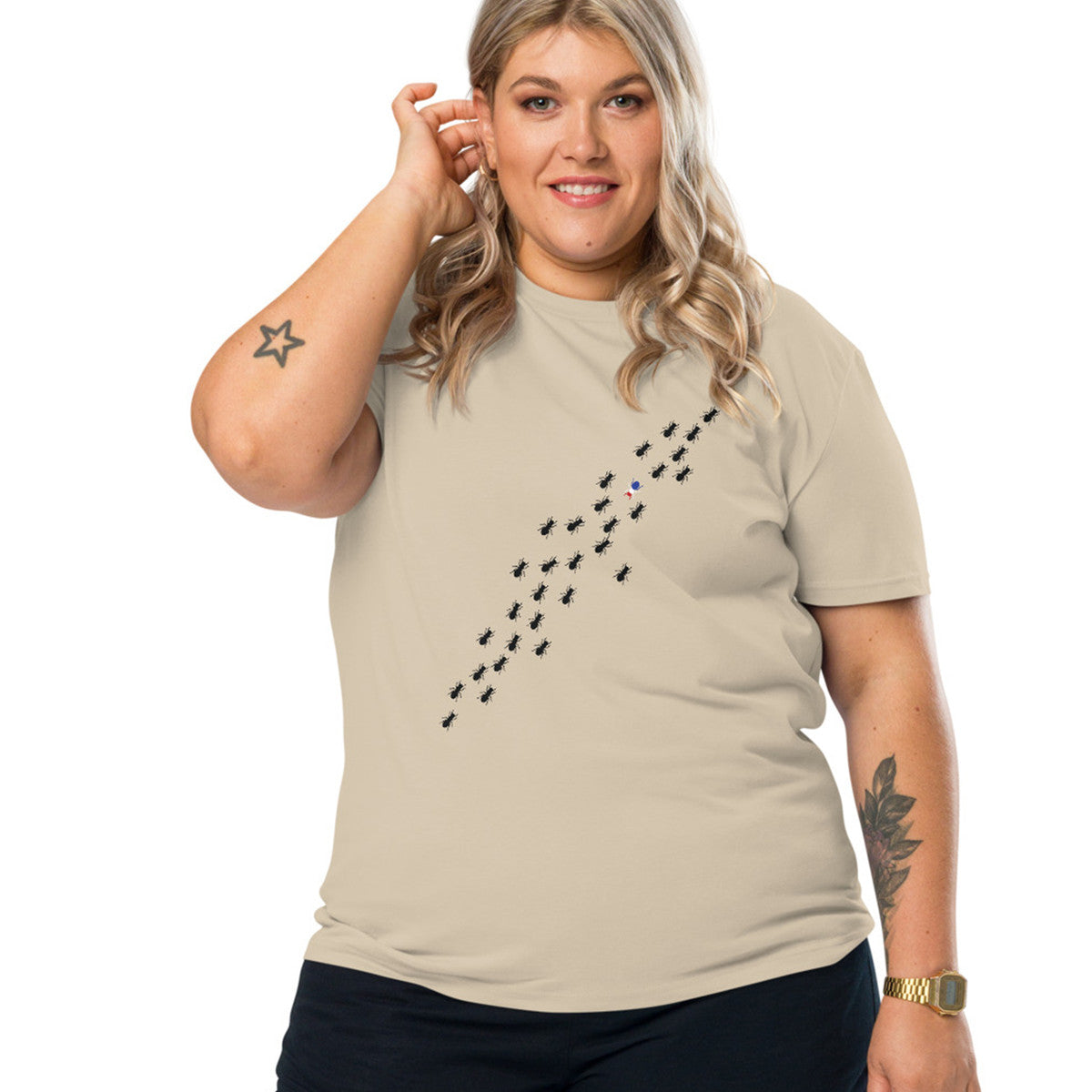 Ants Where's William Going? Organic Cotton T-Shirt