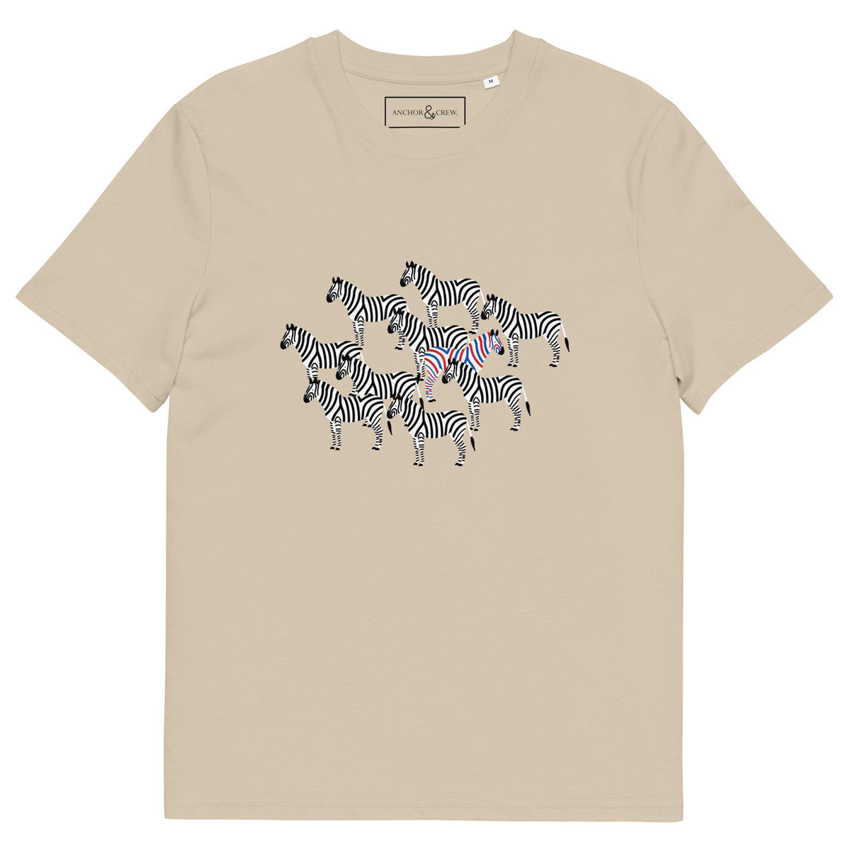 Zebra Where's William Going? Organic Cotton T-Shirt