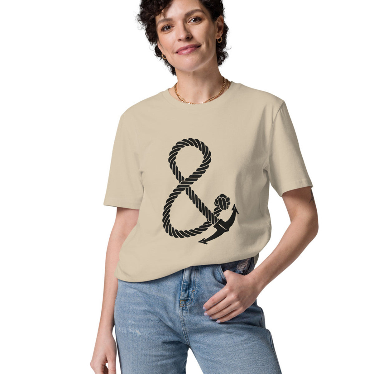 Oversized Ampersand Signature Organic Cotton T-Shirt