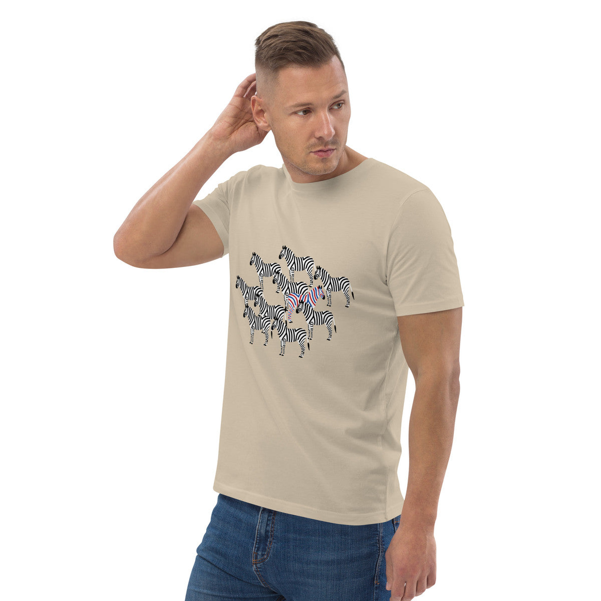 Zebra Where's William Going? Organic Cotton T-Shirt