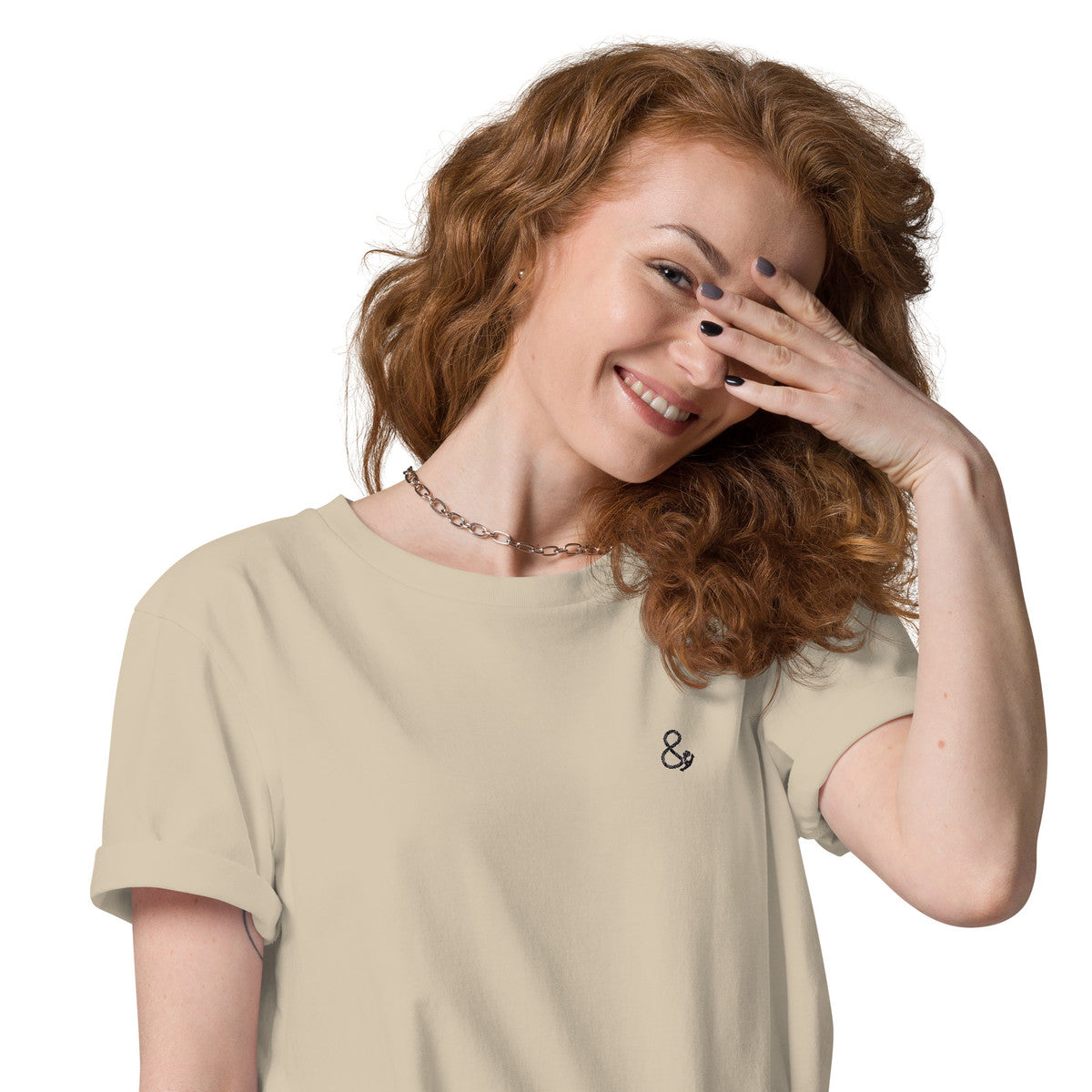Ampersand Signature Organic Cotton Embroidered T-Shirt