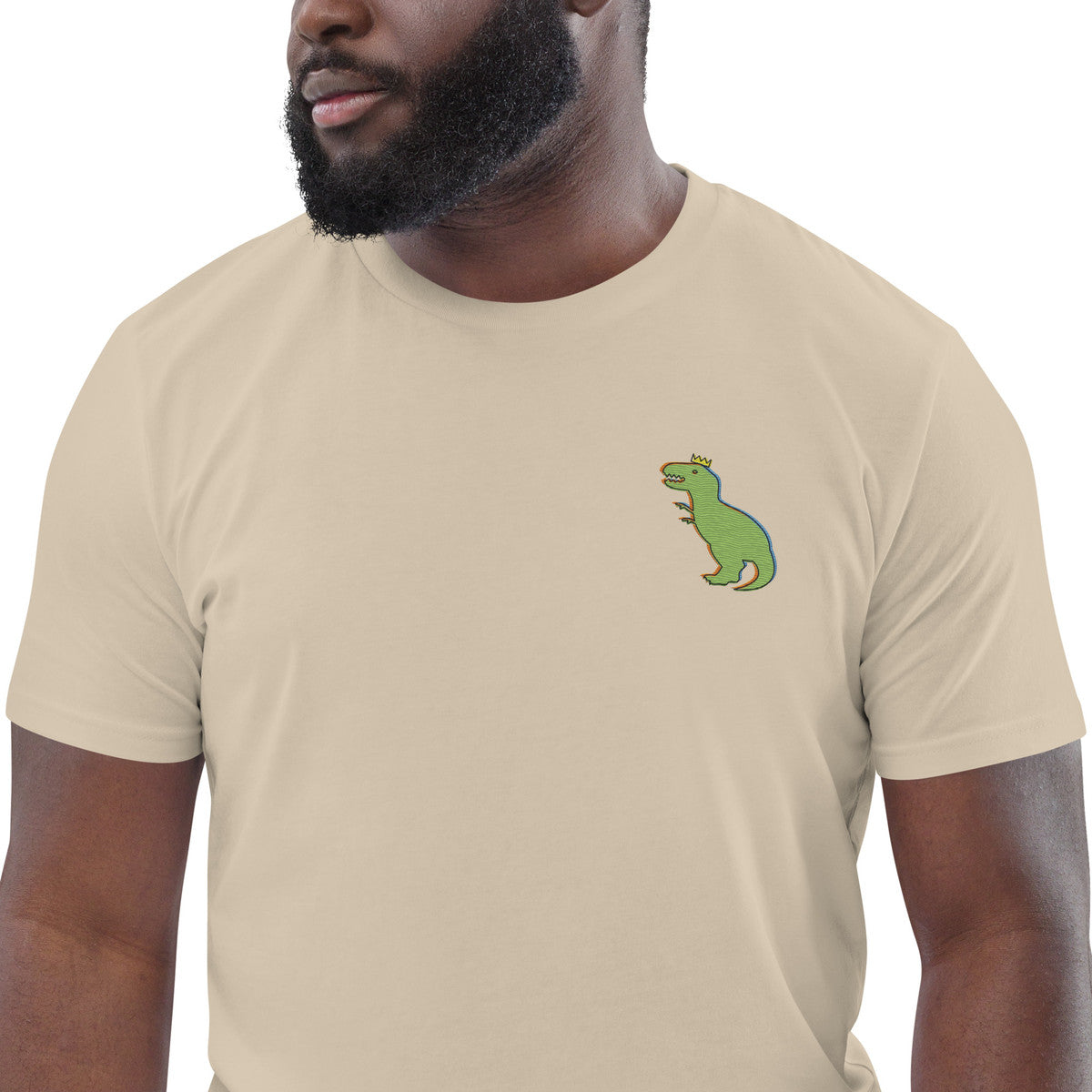 T-Rex Snap Dancin' In The Wild Organic Cotton Embroidered T-Shirt