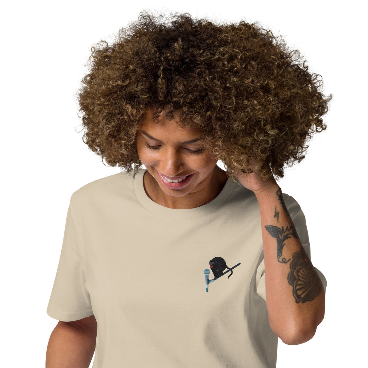 The Artist Monkey Organic Cotton Embroidered T-Shirt