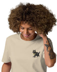 Cool Cat Actual Life Organic Cotton Embroidered T-Shirt
