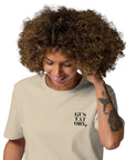 GUSTATORY New York Coffee Scene Organic Cotton Embroidered T-Shirt