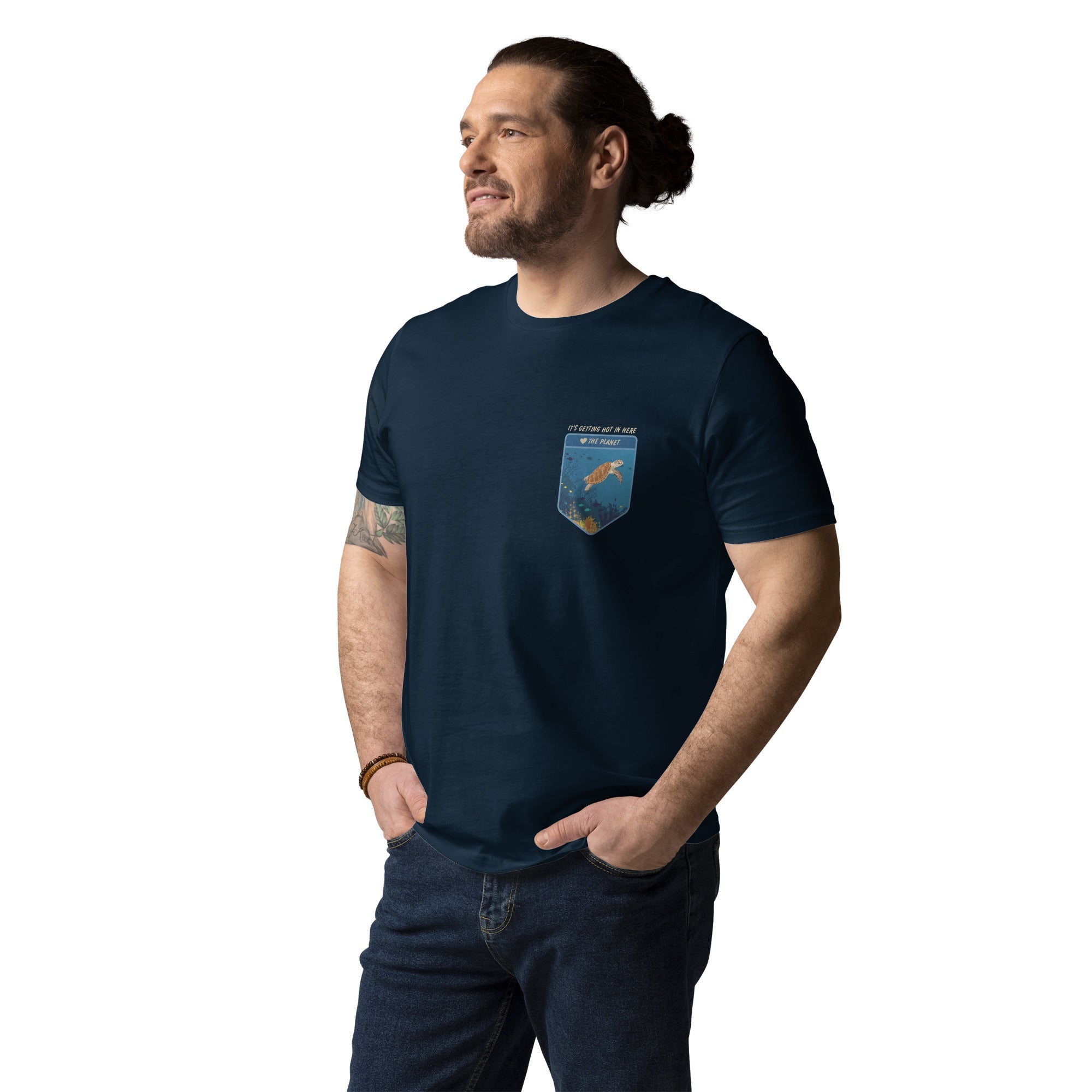 Think Ocean Turtle Love The Planet Organic Cotton T-Shirt