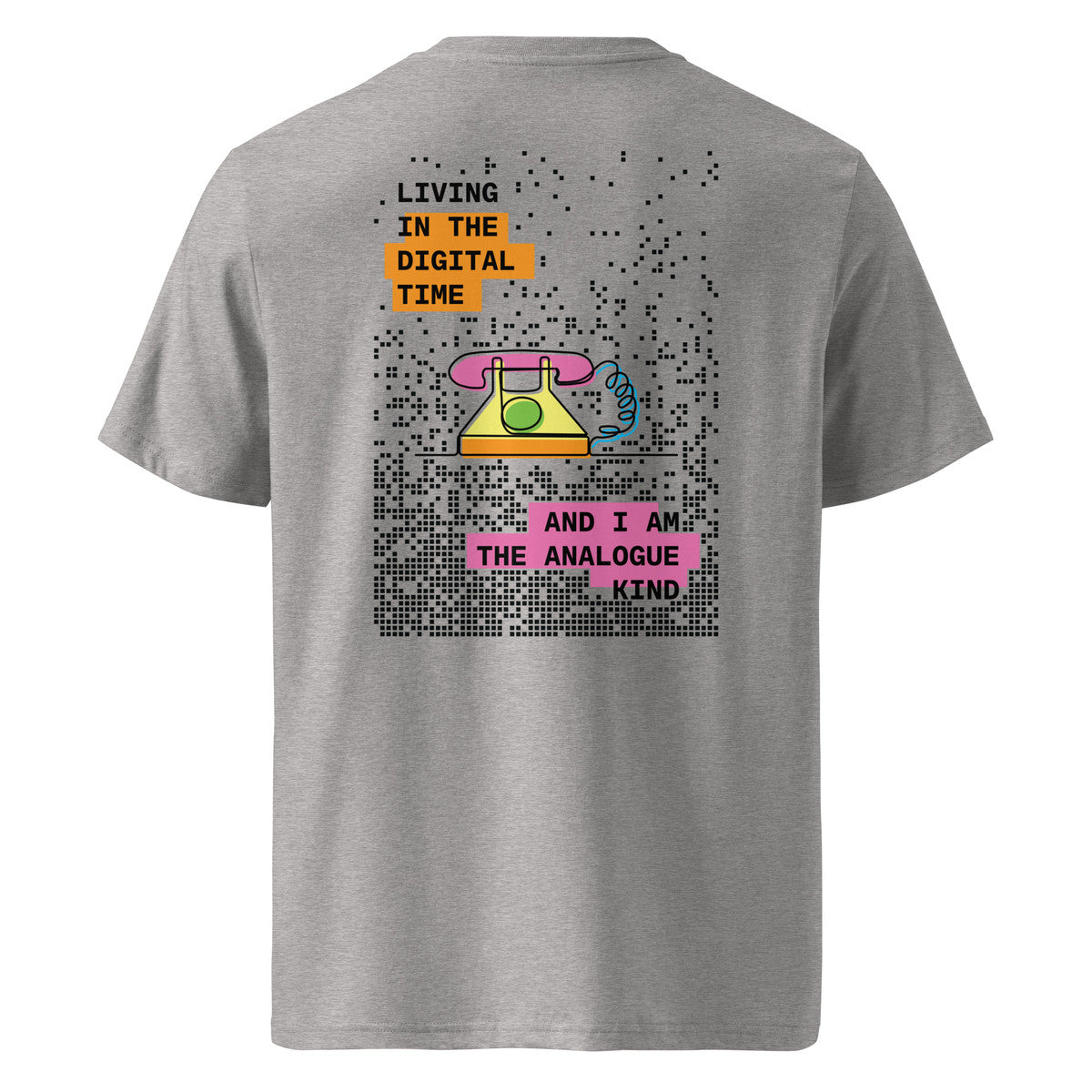 Phone Digital Time x Analogue Kind Organic Cotton T-Shirt