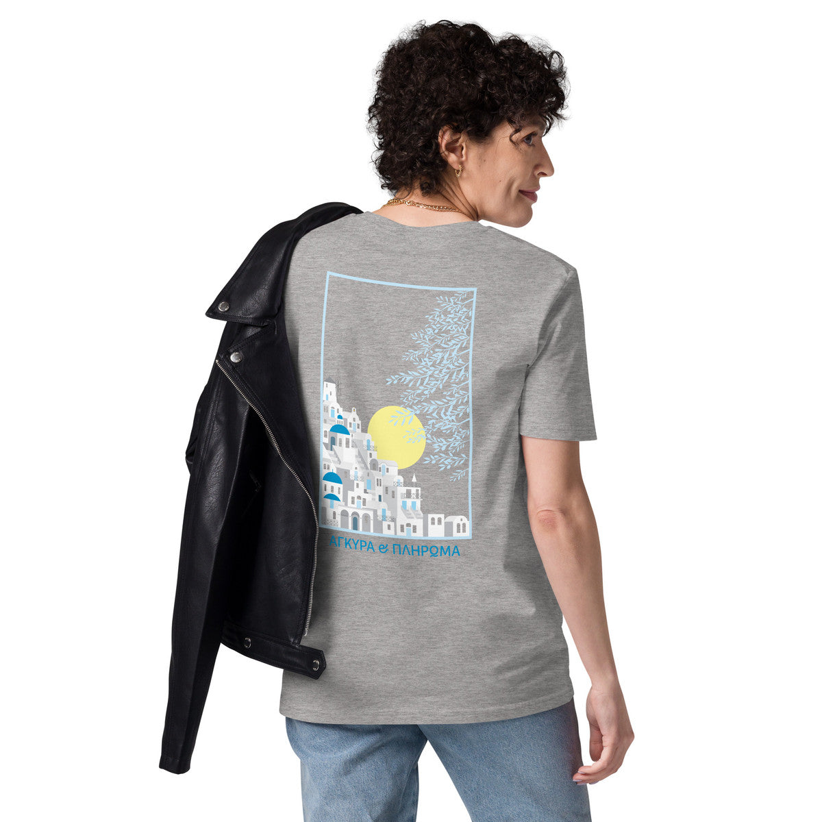Santorini Landmark Organic Cotton T-Shirt