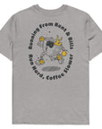 GUSTATORY Coffee Over Bills Organic Cotton Embroidered T-Shirt