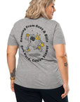 GUSTATORY Coffee Over Bills Organic Cotton Embroidered T-Shirt