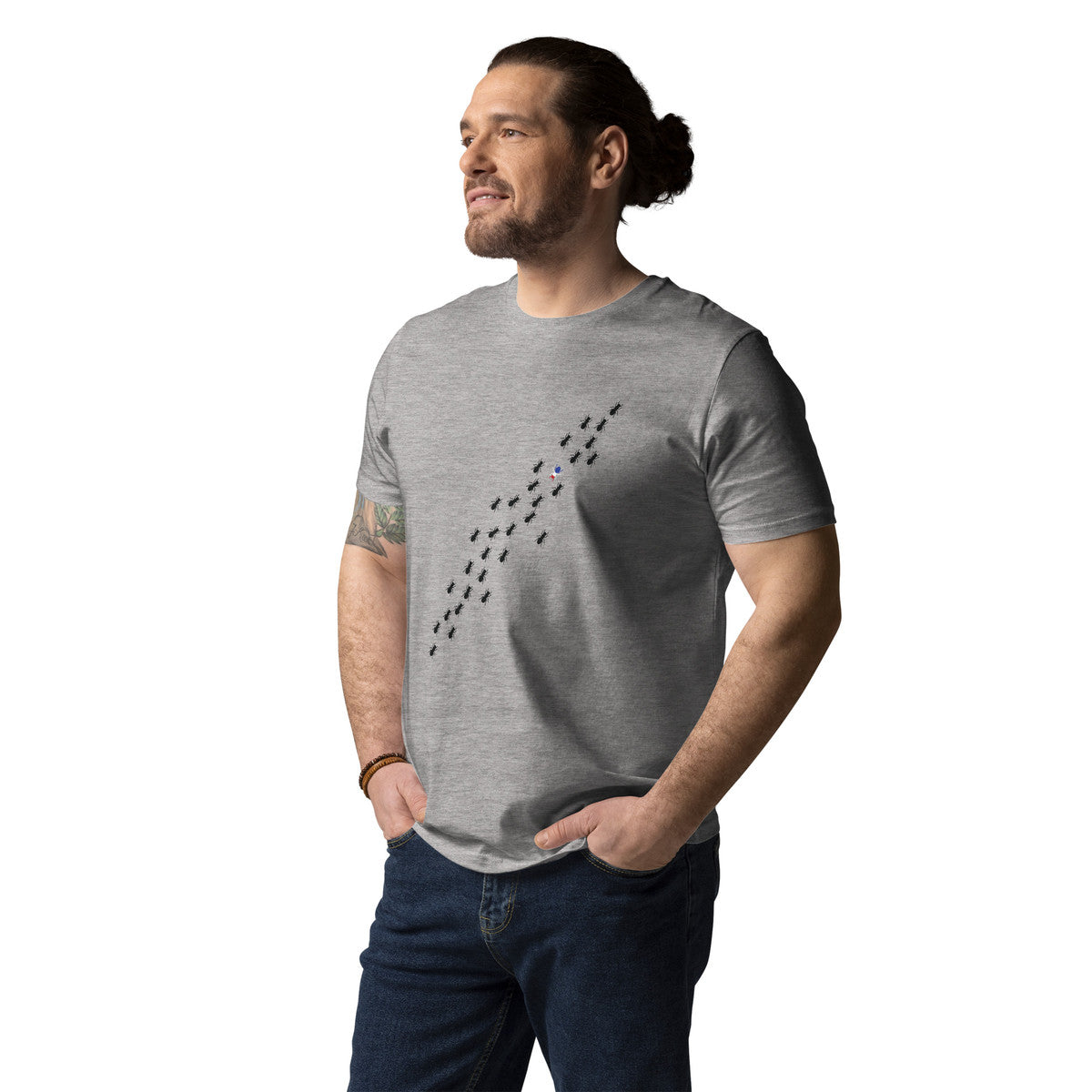 Ants Where's William Going? Organic Cotton T-Shirt