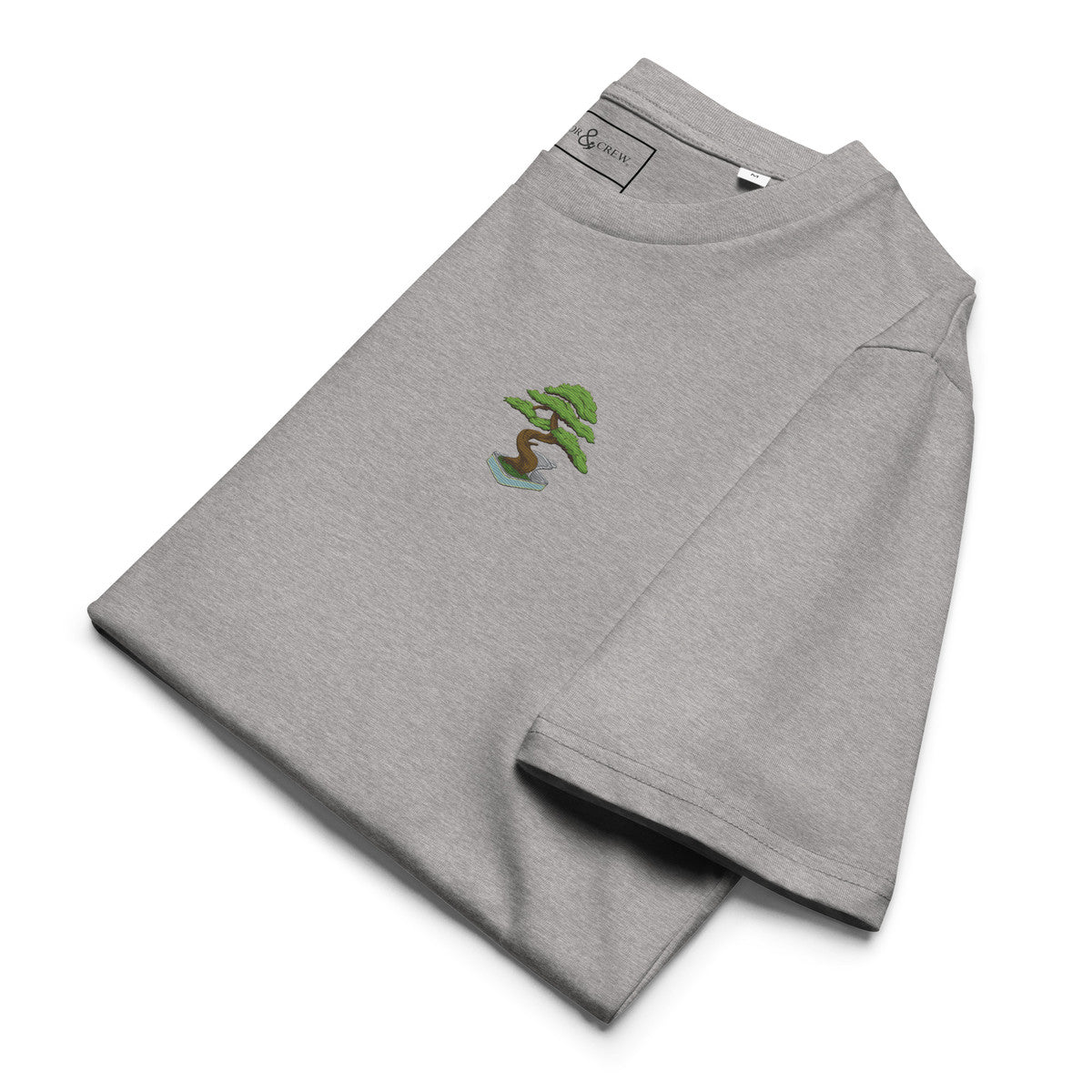 Bonsai Garden Dystopia Organic Cotton Embroidered T-Shirt