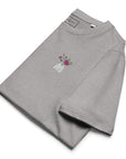 Peony Garden Dystopia Organic Cotton Embroidered T-Shirt