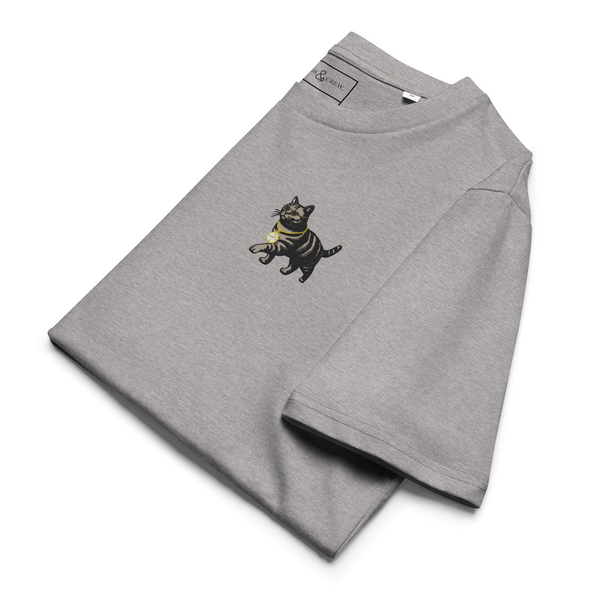 Cool Cat Actual Life Organic Cotton Embroidered T-Shirt