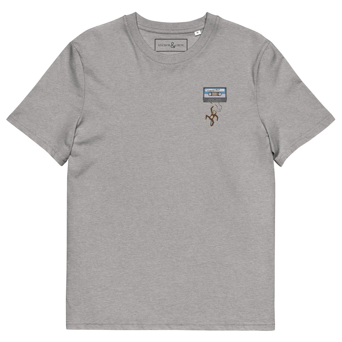 The Cassette Monkey Organic Cotton Embroidered T-Shirt