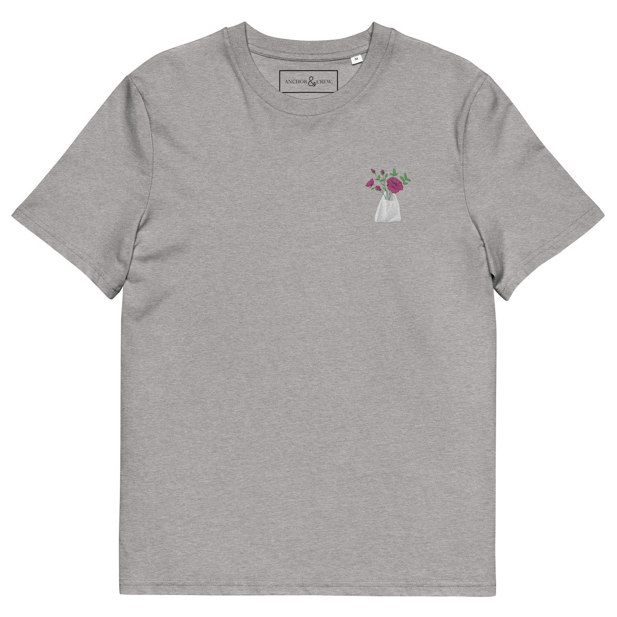 Peony Garden Dystopia Organic Cotton Embroidered T-Shirt
