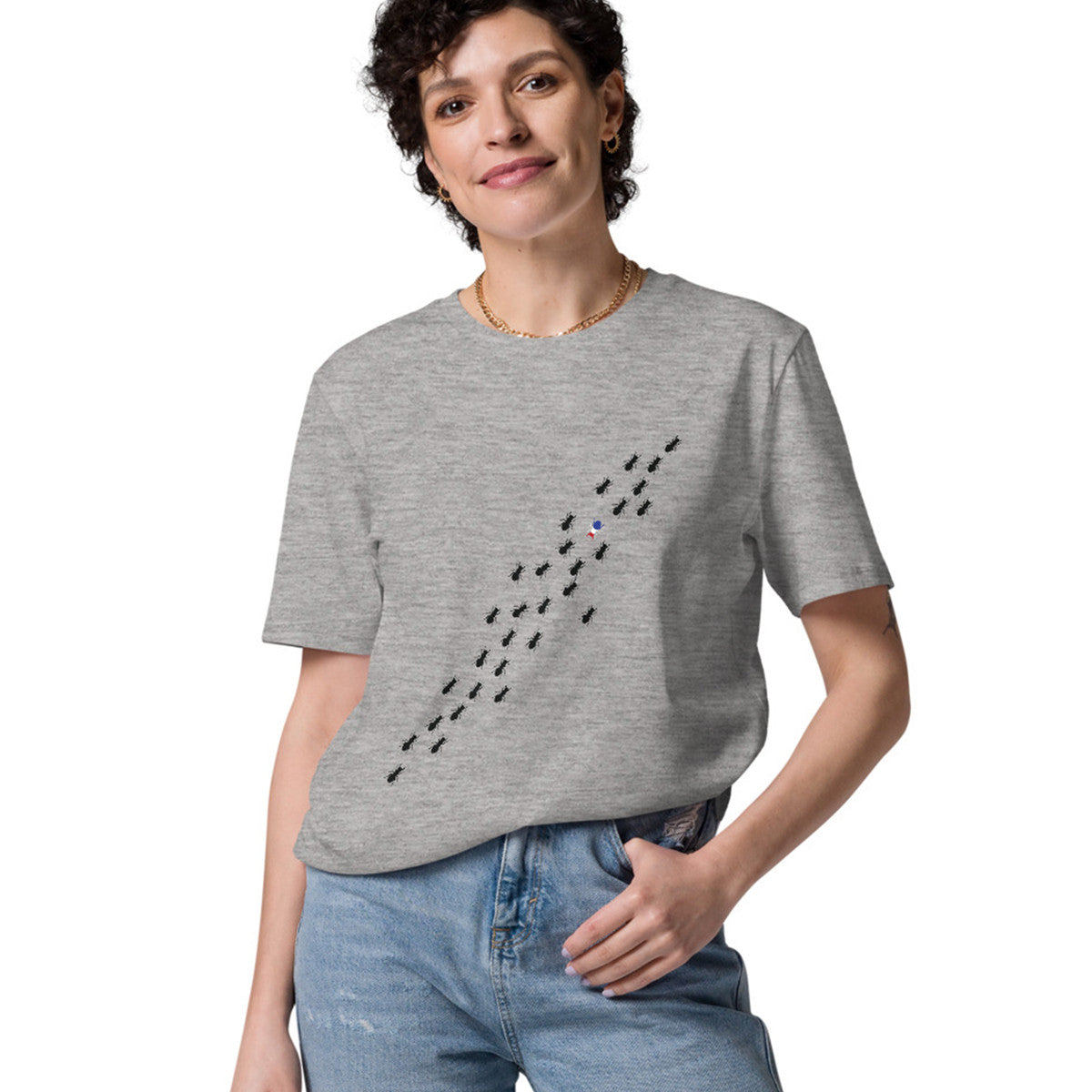 Ants Where's William Going? Organic Cotton T-Shirt