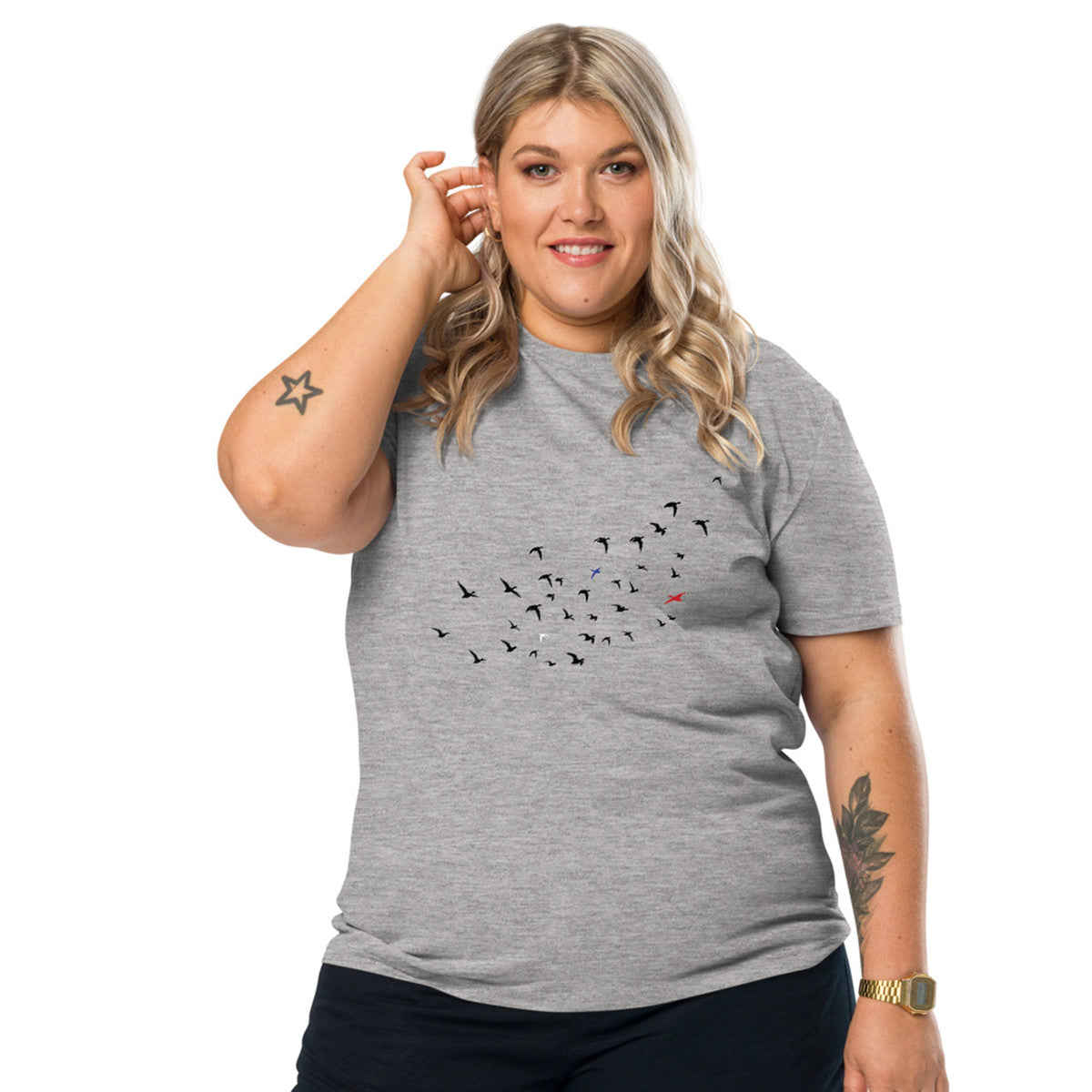 Birds Where's William Going? Organic Cotton T-Shirt