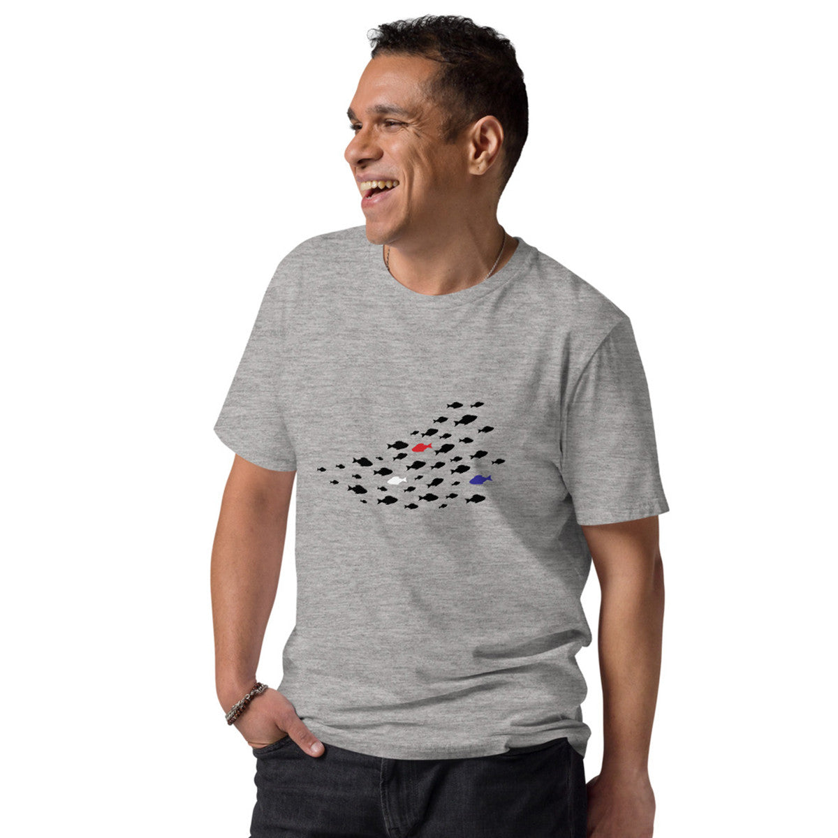 Fish Where's William Going? Organic Cotton T-Shirt