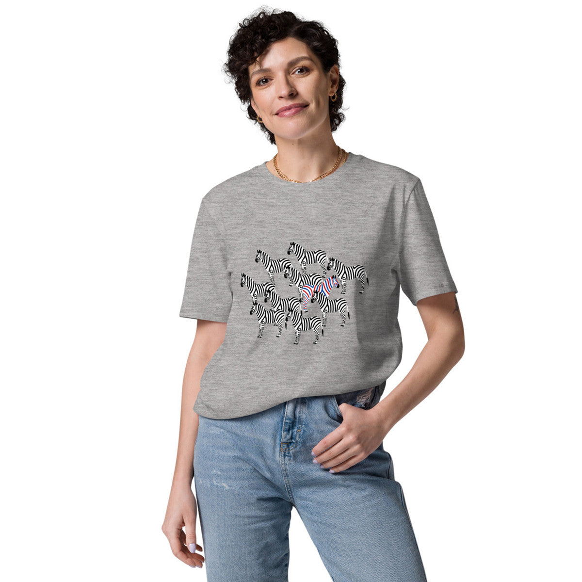 Zebra Where's William Going? Organic Cotton T-Shirt