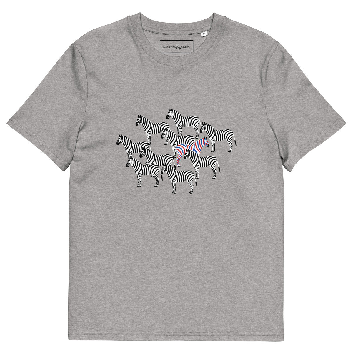 Zebra Where's William Going? Organic Cotton T-Shirt