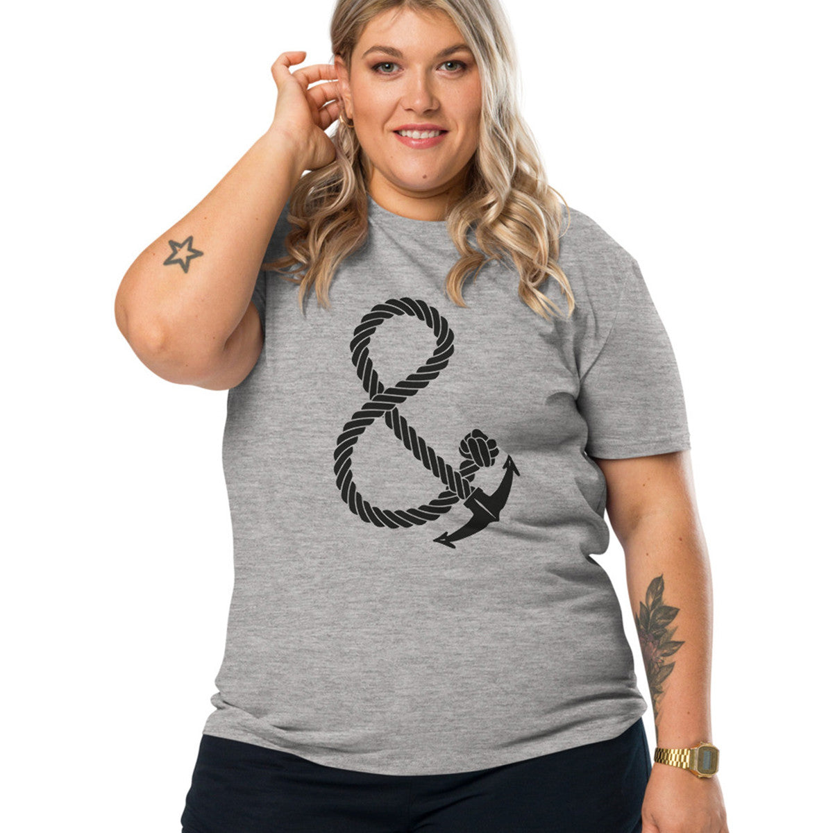 Oversized Ampersand Signature Organic Cotton T-Shirt