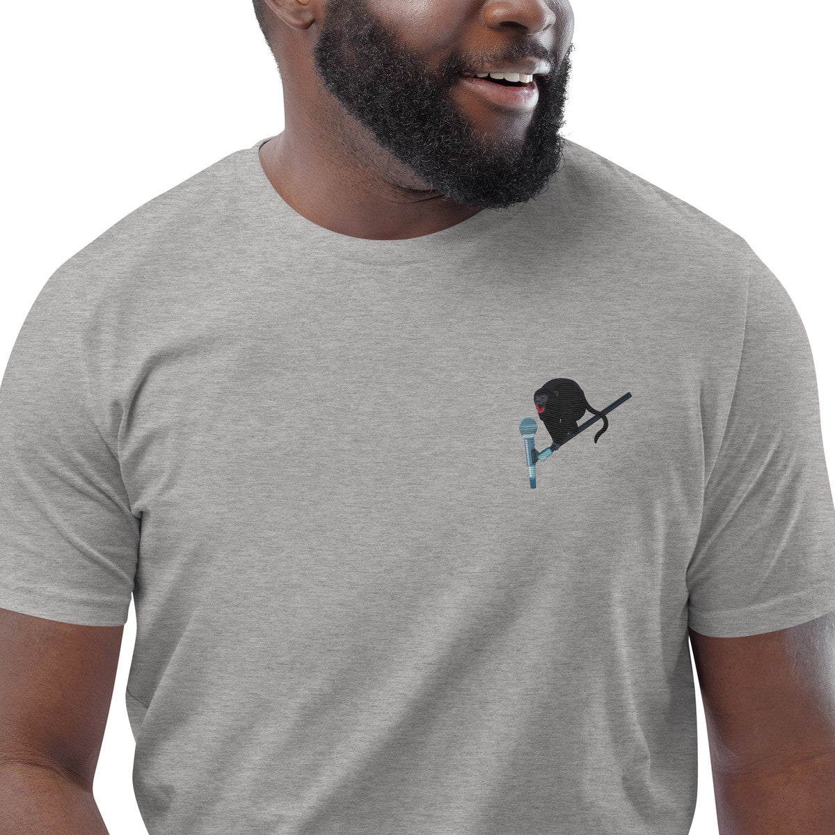 The Artist Monkey Organic Cotton Embroidered T-Shirt