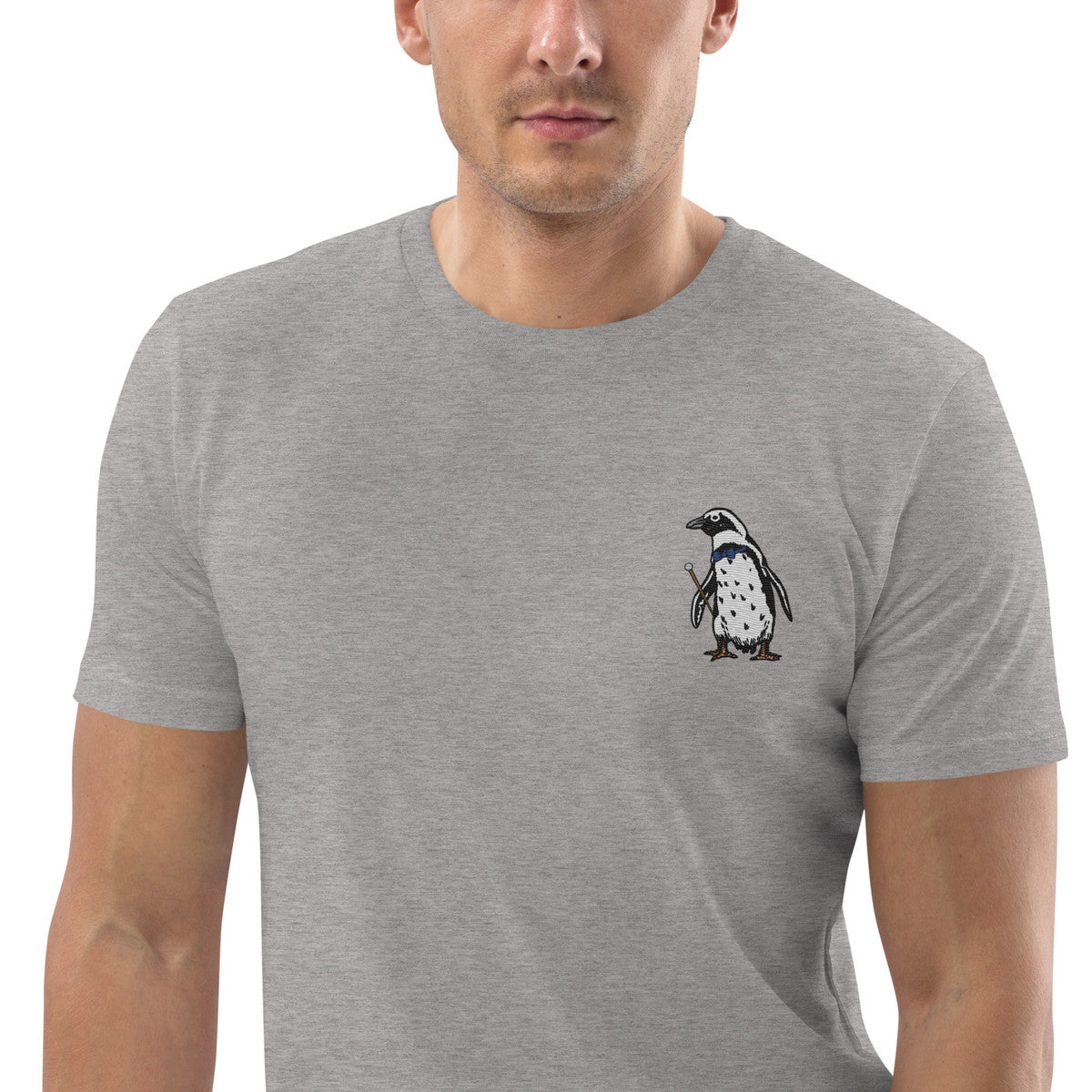 Penguin Suit Actual Life Organic Cotton Embroidered T-Shirt