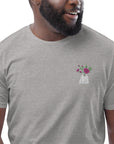 Peony Garden Dystopia Organic Cotton Embroidered T-Shirt