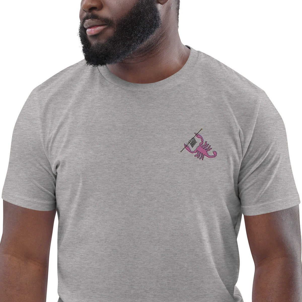 Scorpion Knittin' Up In The Wild Organic Cotton Embroidered T-Shirt