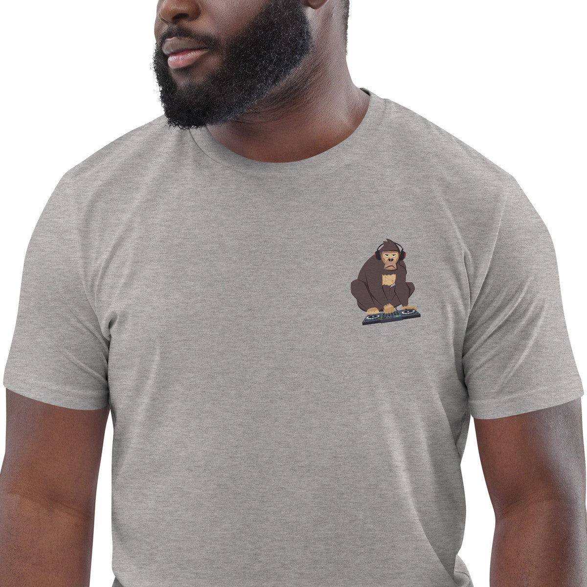The DJ Monkey Organic Cotton Embroidered T-Shirt
