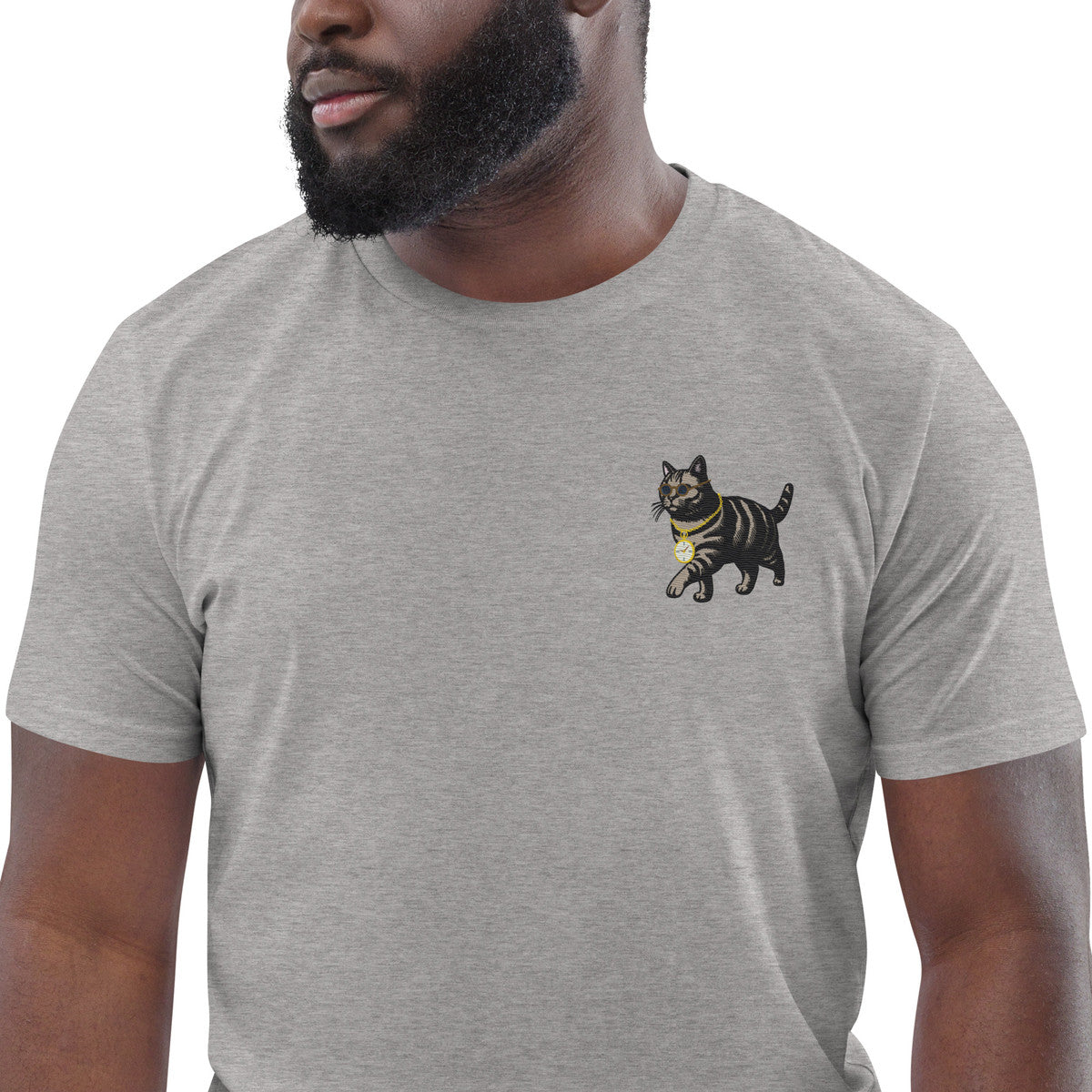 Cool Cat Actual Life Organic Cotton Embroidered T-Shirt