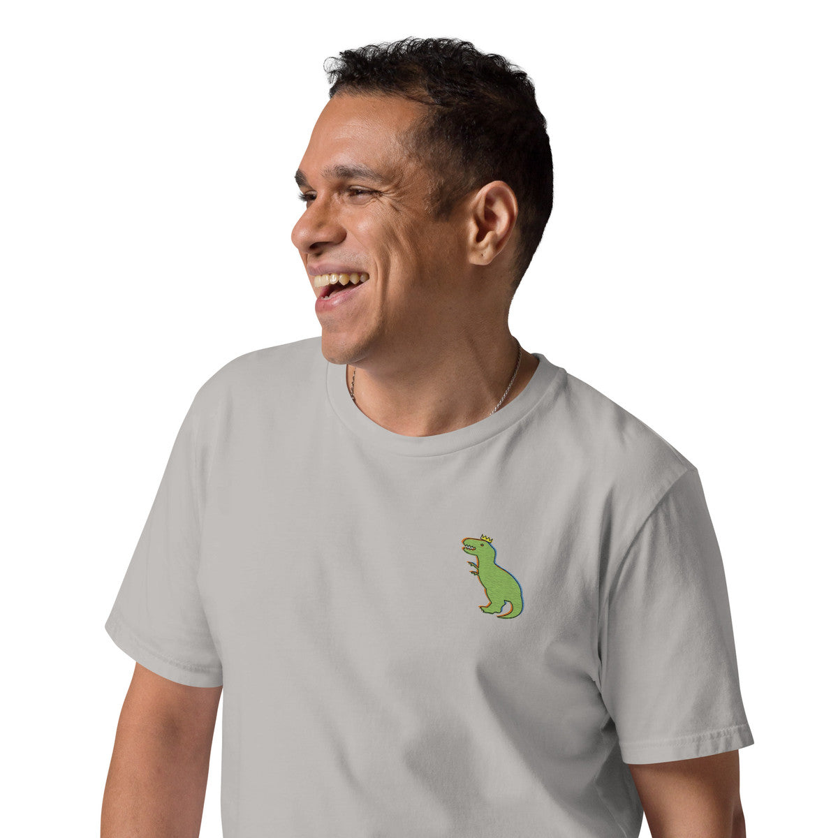 T-Rex Snap Dancin' In The Wild Organic Cotton Embroidered T-Shirt