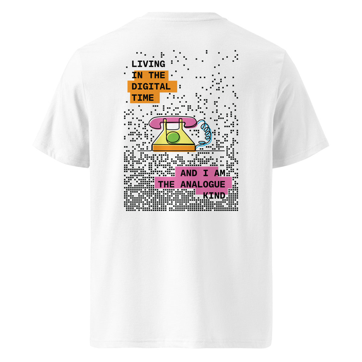 Phone Digital Time x Analogue Kind Organic Cotton T-Shirt