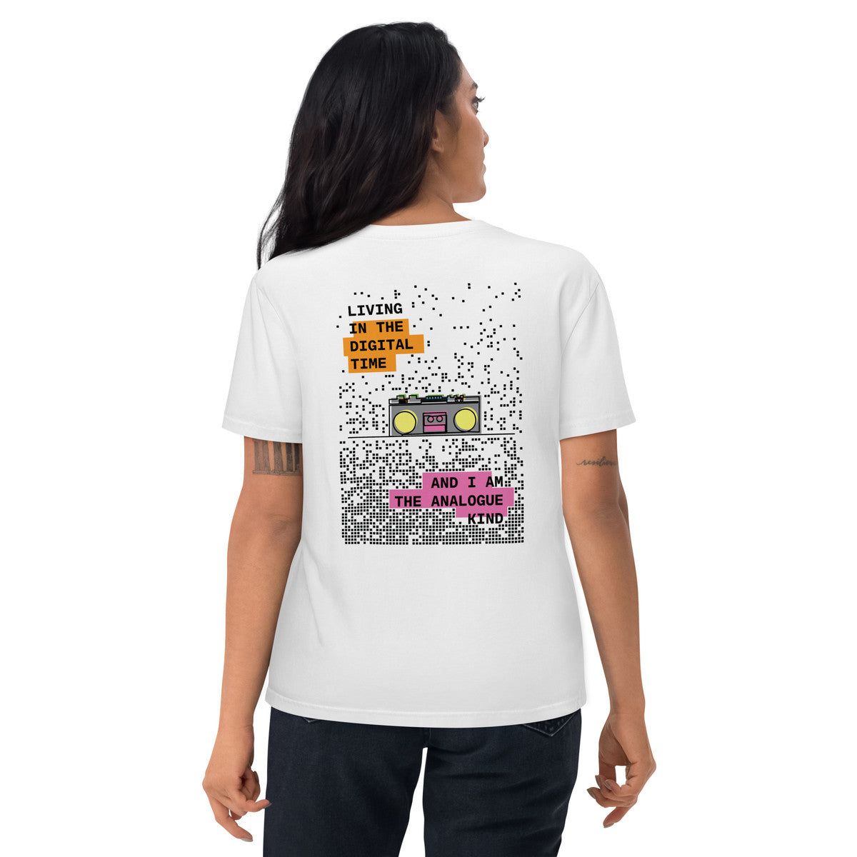 Boombox Digital Time x Analogue Kind Organic Cotton T-Shirt