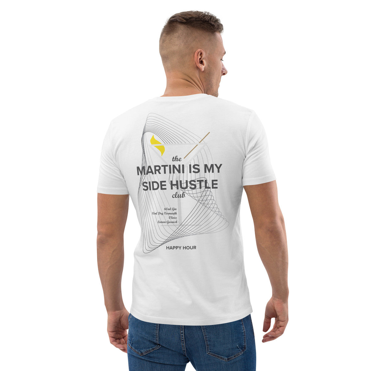 Martini Is My Side Hustle Club Organic Cotton T-Shirt